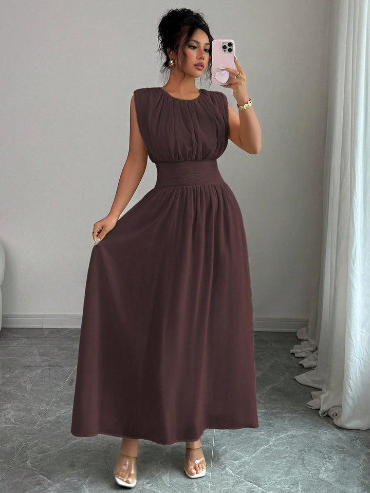 Rochie maxi SHEIN, maro
