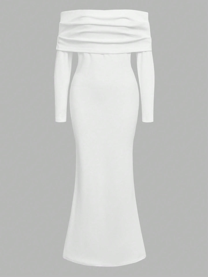 Rochie maxi SHEIN, alb