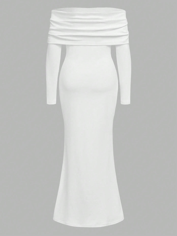 Rochie maxi SHEIN, alb