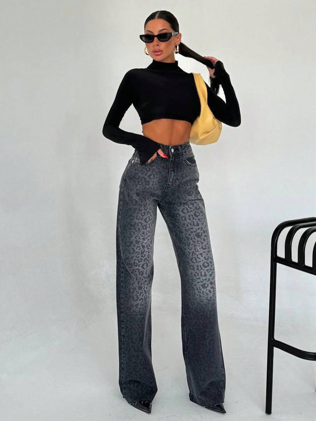 Jeans SHEIN, negru