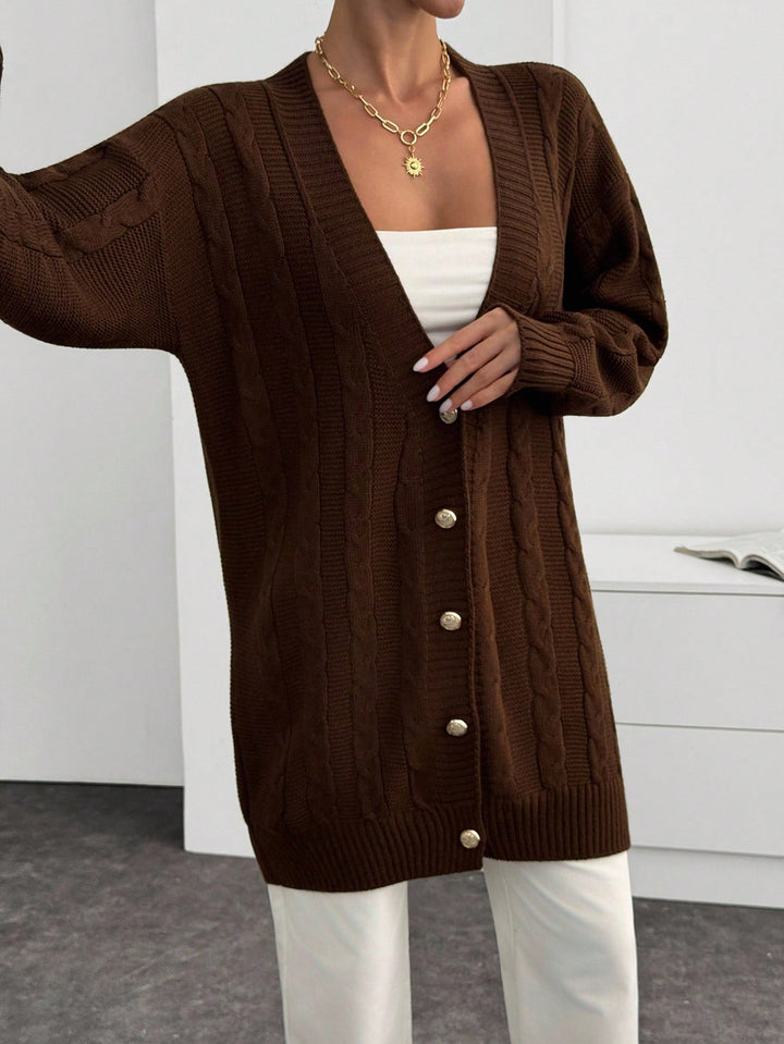 Cardigan SHEIN, maro