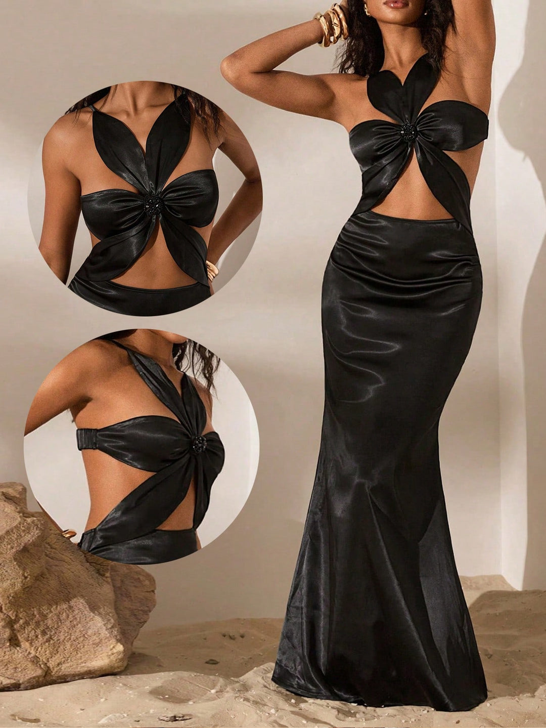 Rochie maxi SHEIN, negru