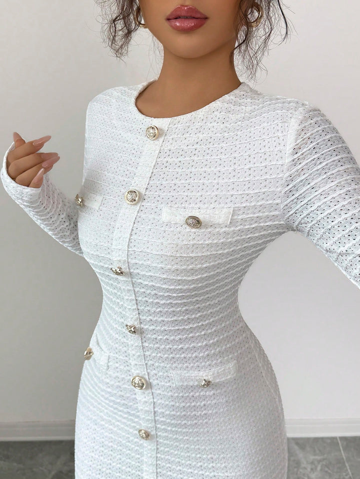 Rochie maxi SHEIN, alb