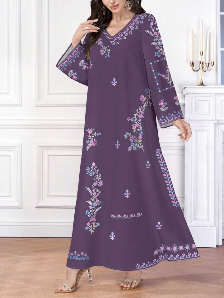 Rochie maxi SHEIN, mix culori