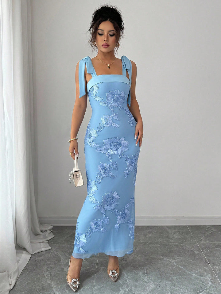 SHEIN maxi ruha, kék