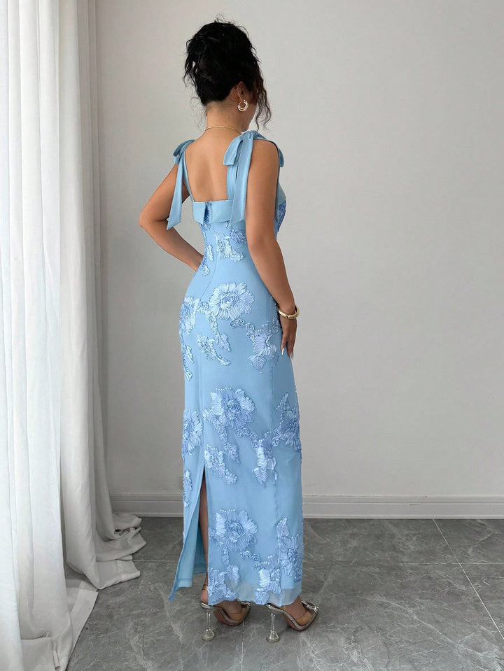SHEIN maxi ruha, kék