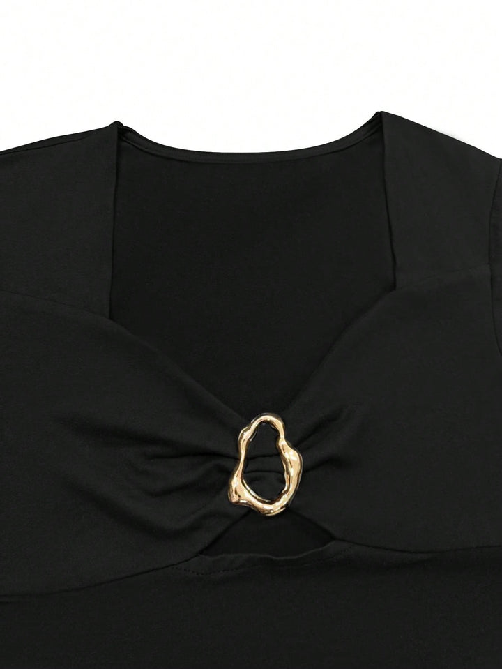 SHEIN maxi ruha, fekete