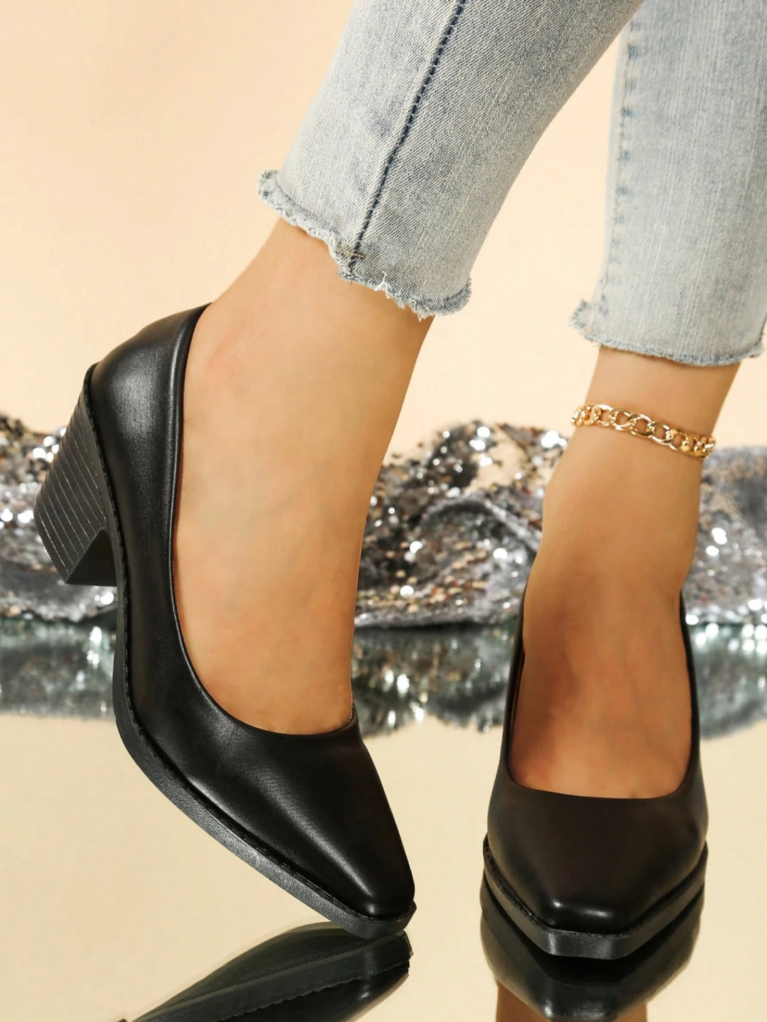 Pantofi SHEIN, negru