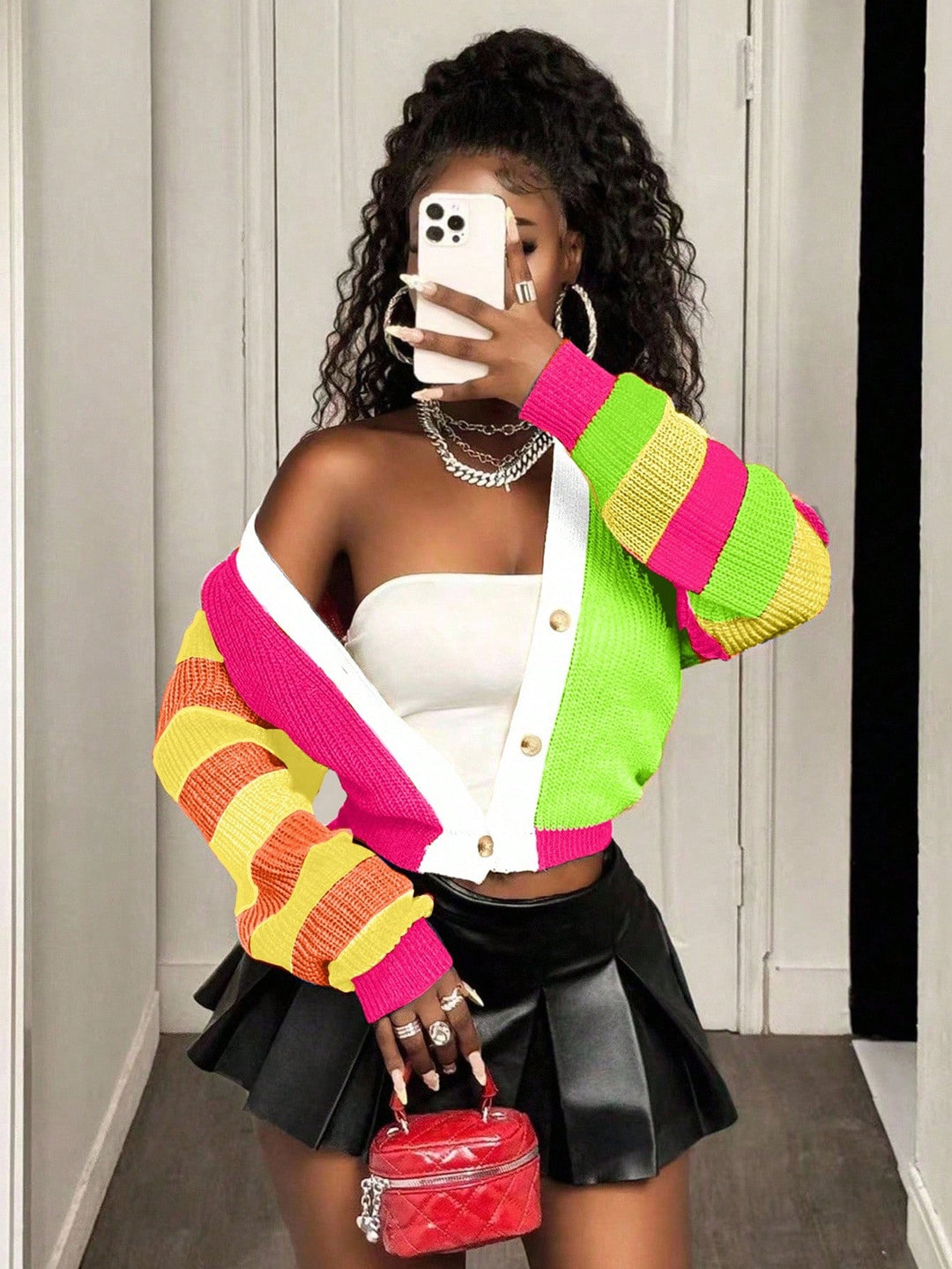 Cardigan SHEIN, mix culori