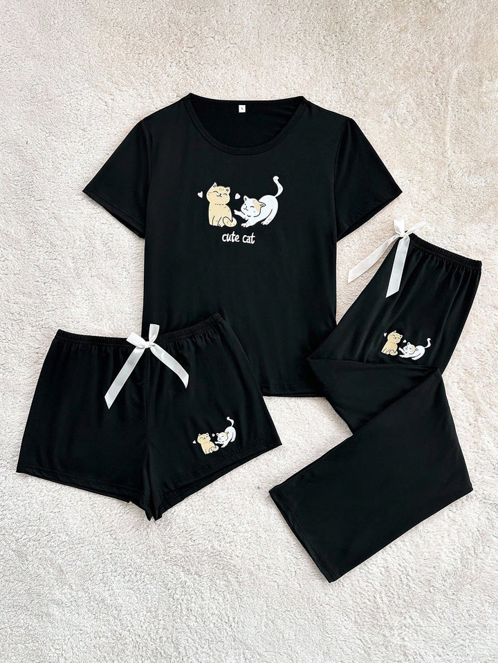 Pijama SHEIN, negru