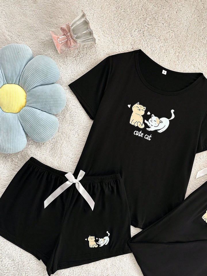 Pijama SHEIN, negru