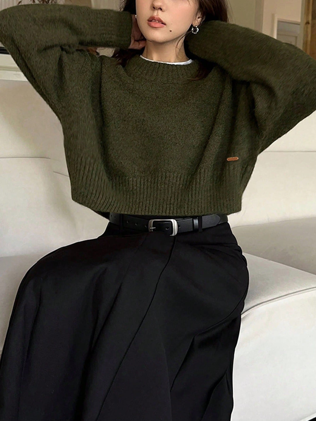 Pulover SHEIN, verde