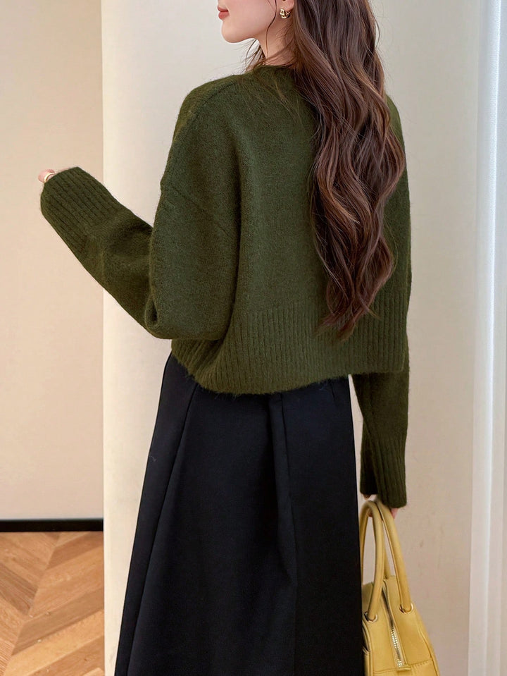 Pulover SHEIN, verde