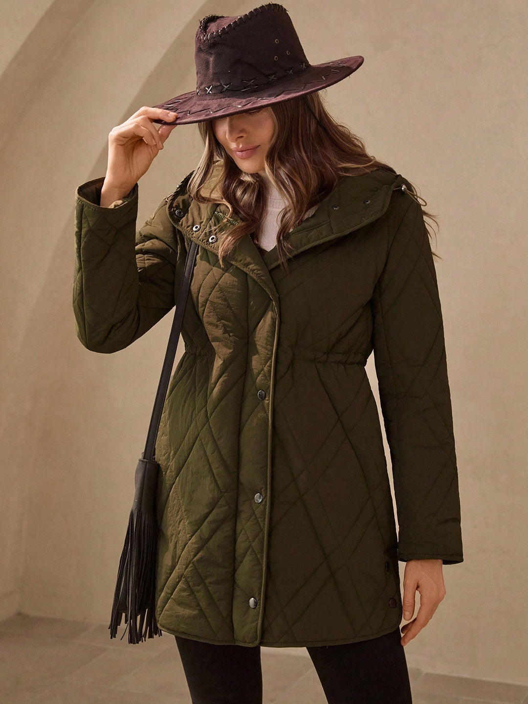 Palton SHEIN, verde