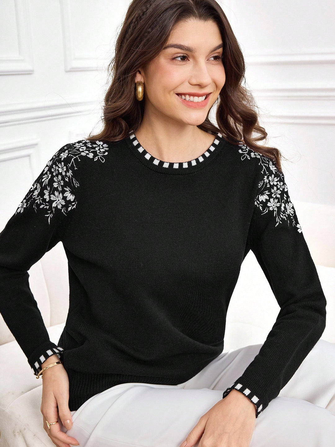 Pulover SHEIN, negru