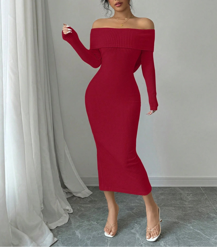 Rochie midi Shein, roșu