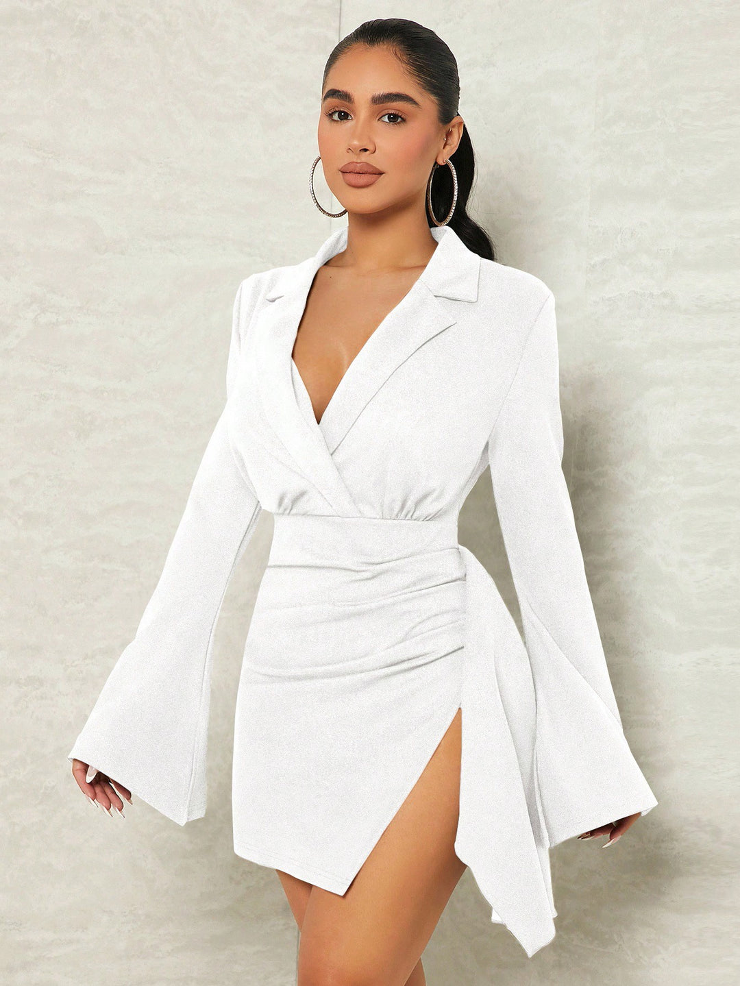 Rochie mini SHEIN, alb