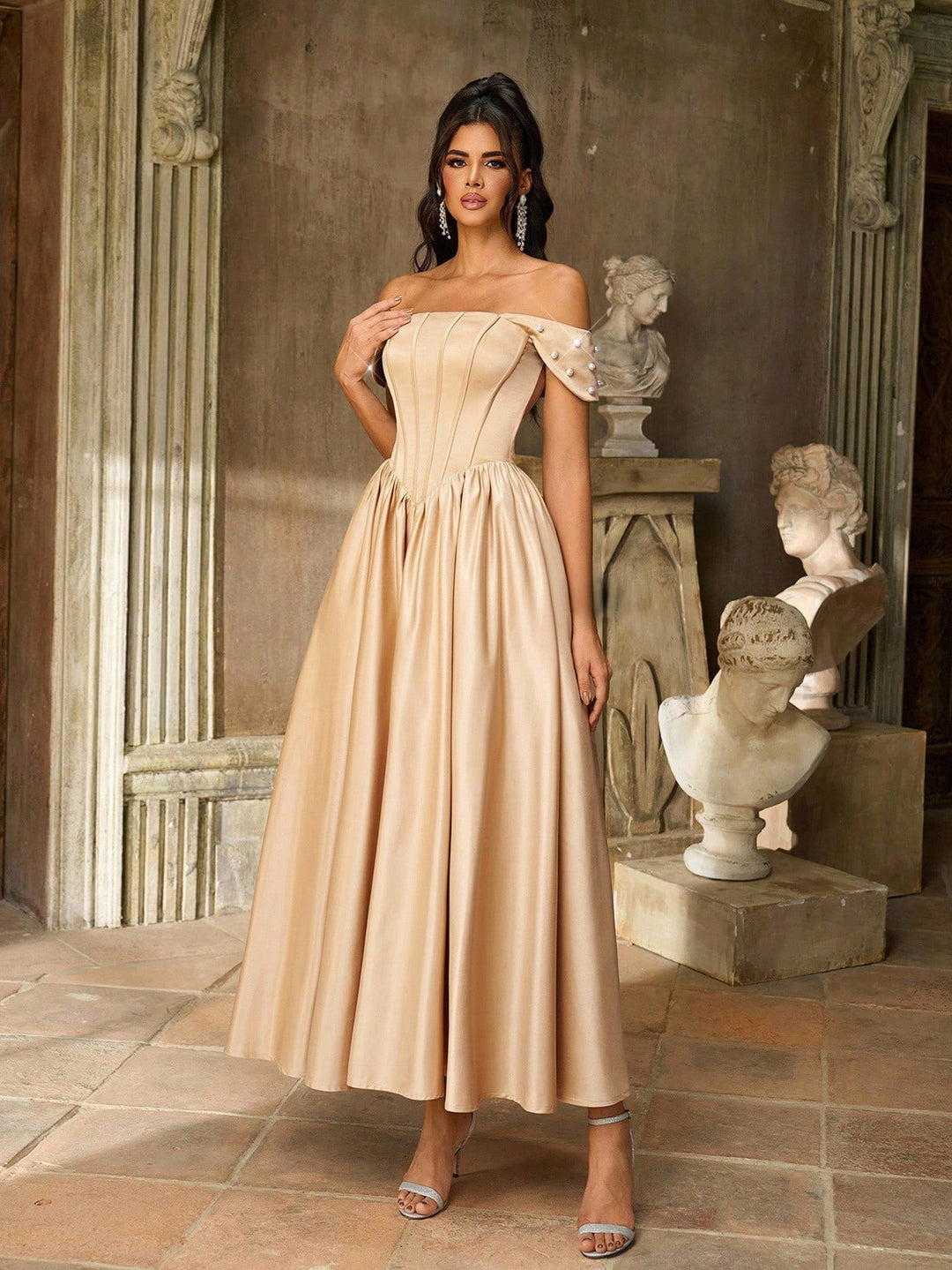 Rochie SHEIN, kaki
