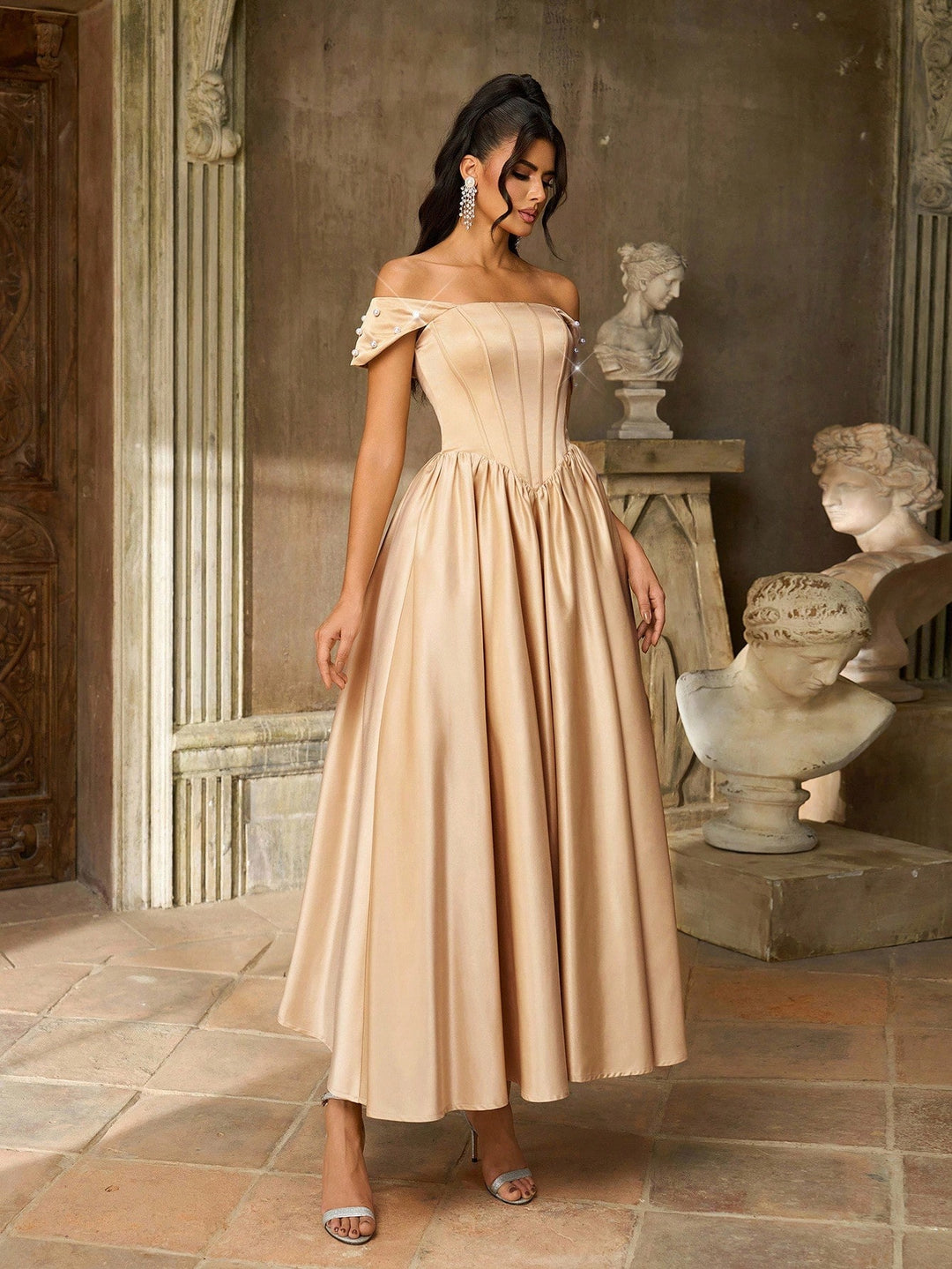 Rochie SHEIN, kaki