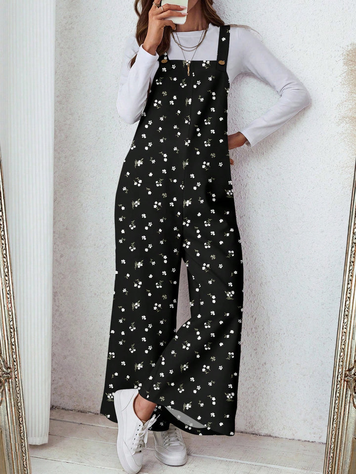 SHEIN hosszú overall, fekete