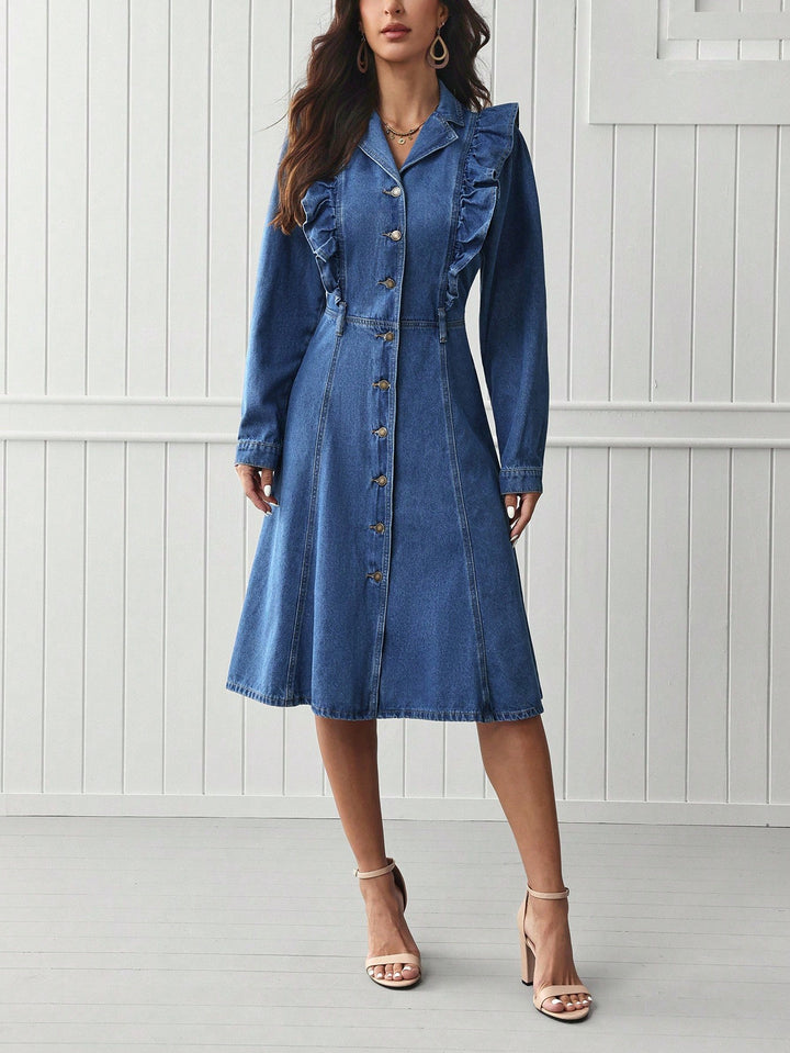 SHEIN kék farmerruha