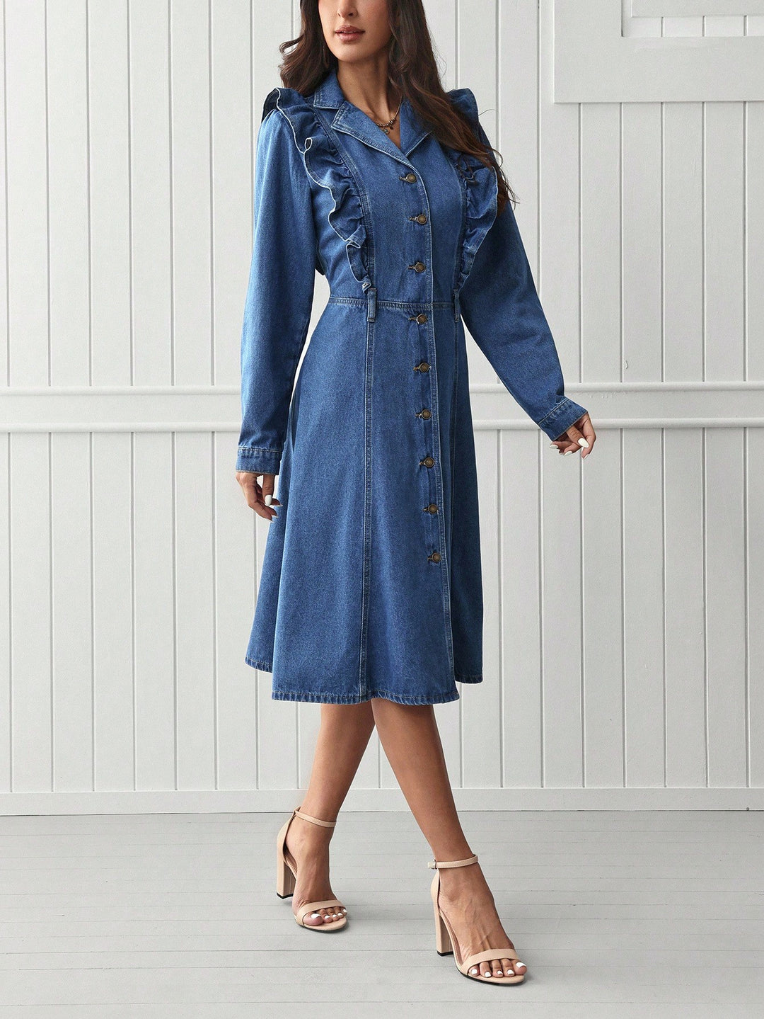 SHEIN kék farmerruha