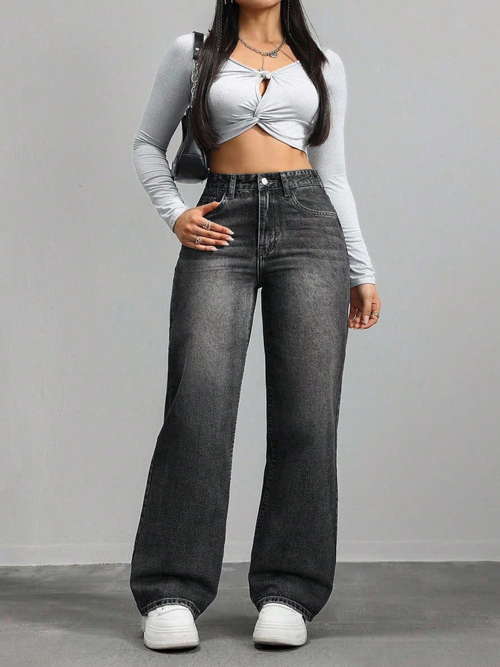 Jeans SHEIN, negru