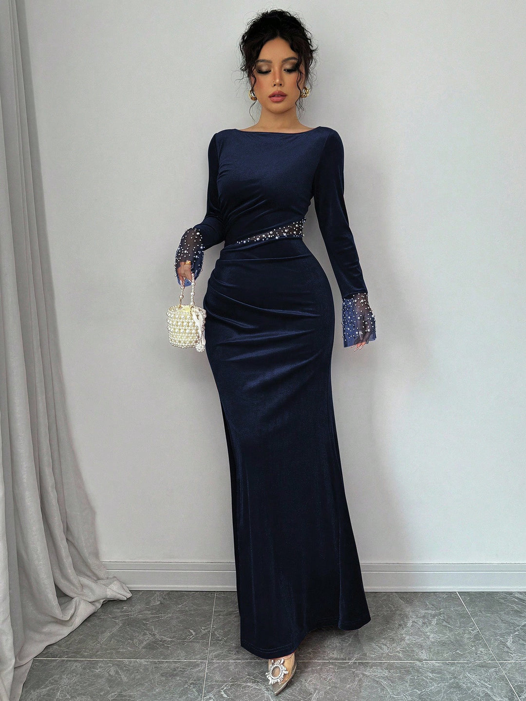Rochie maxi SHEIN, albastru