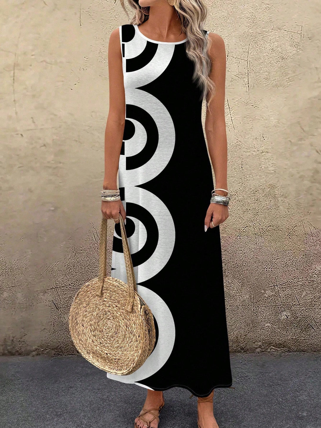 Rochie maxi SHEIN, mix culori