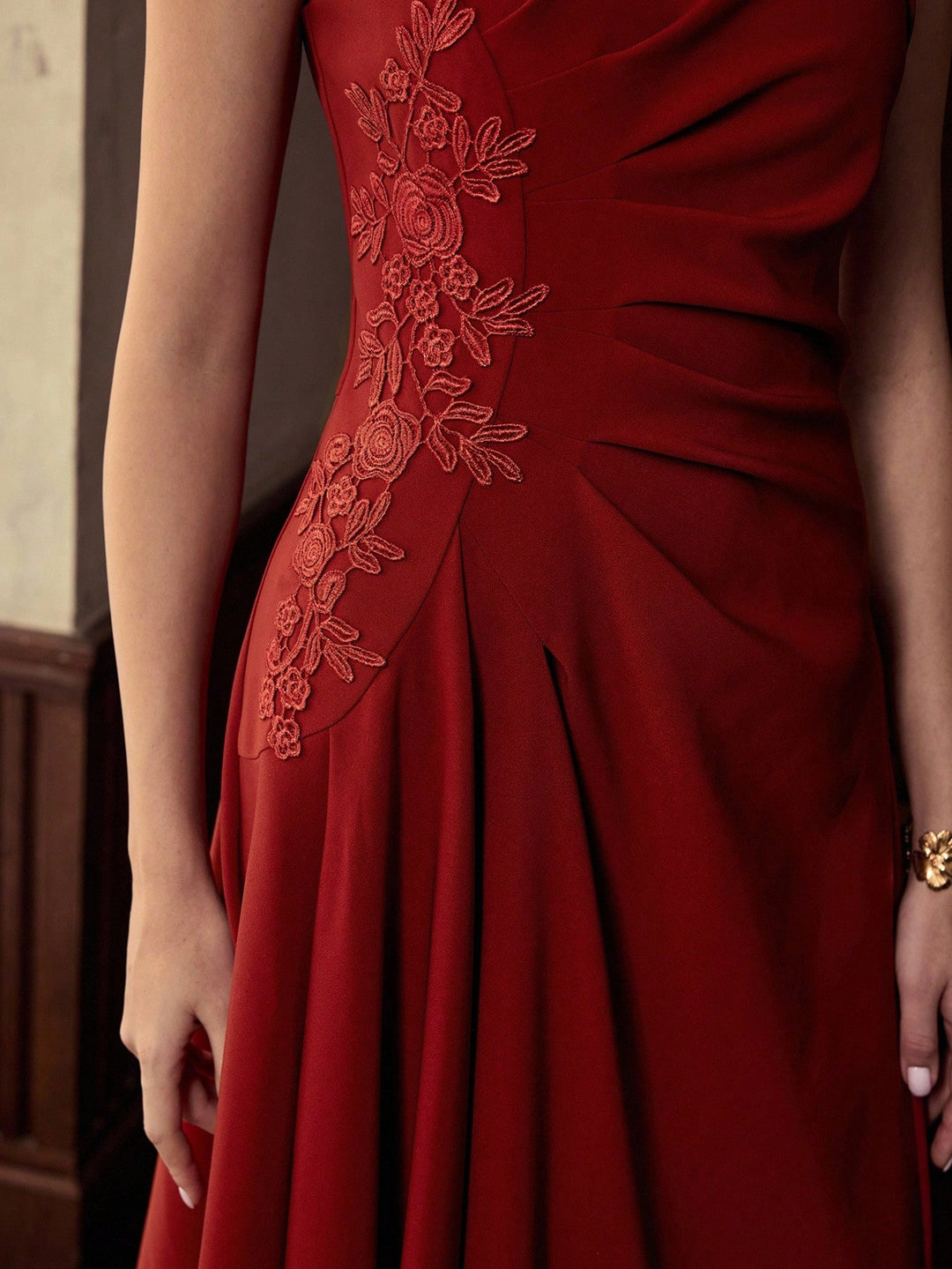 Rochie midi Shein, cărămiziu