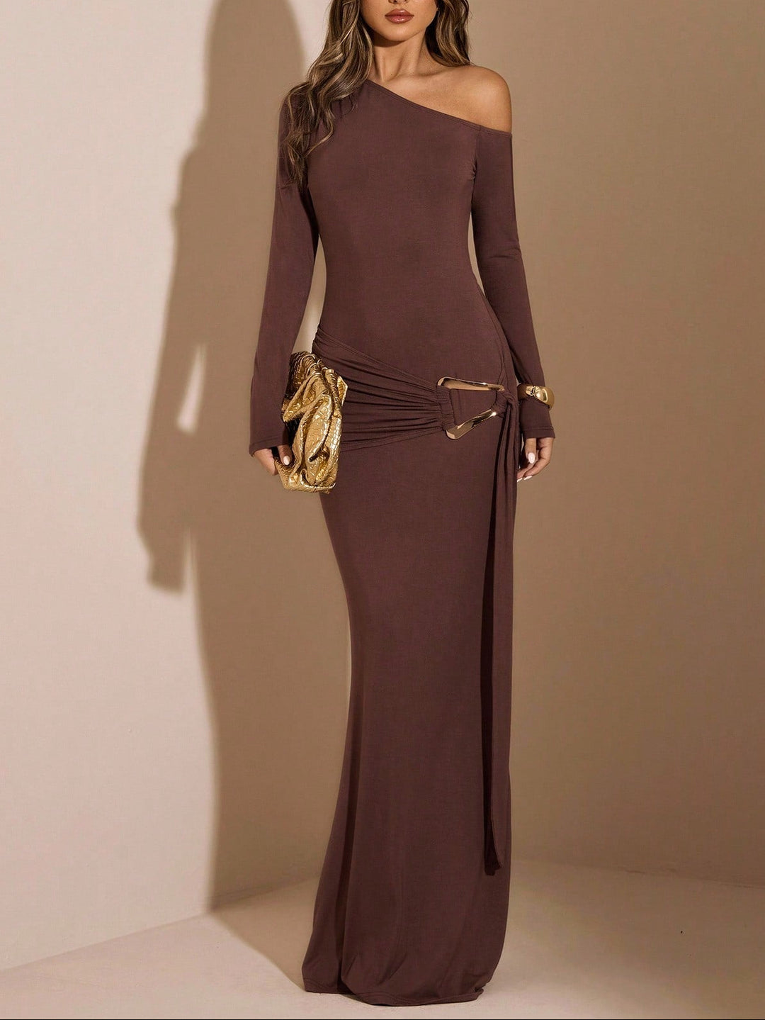 SHEIN Maxi Ruha, barna