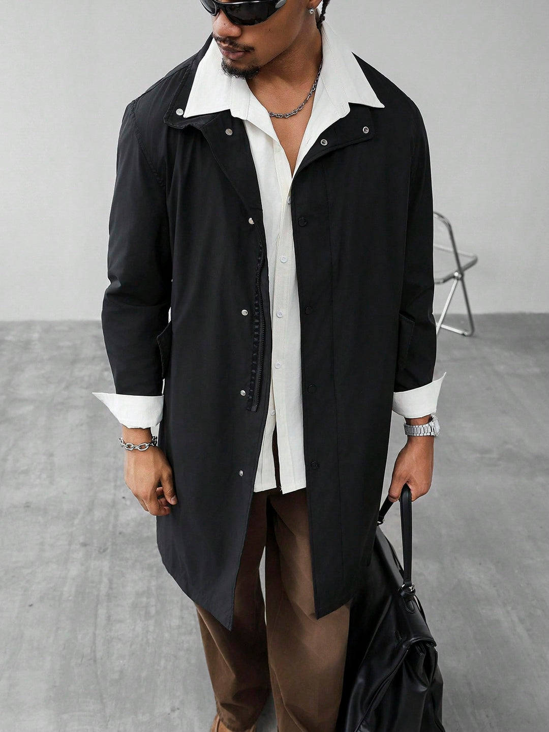 Trench SHEIN, negru