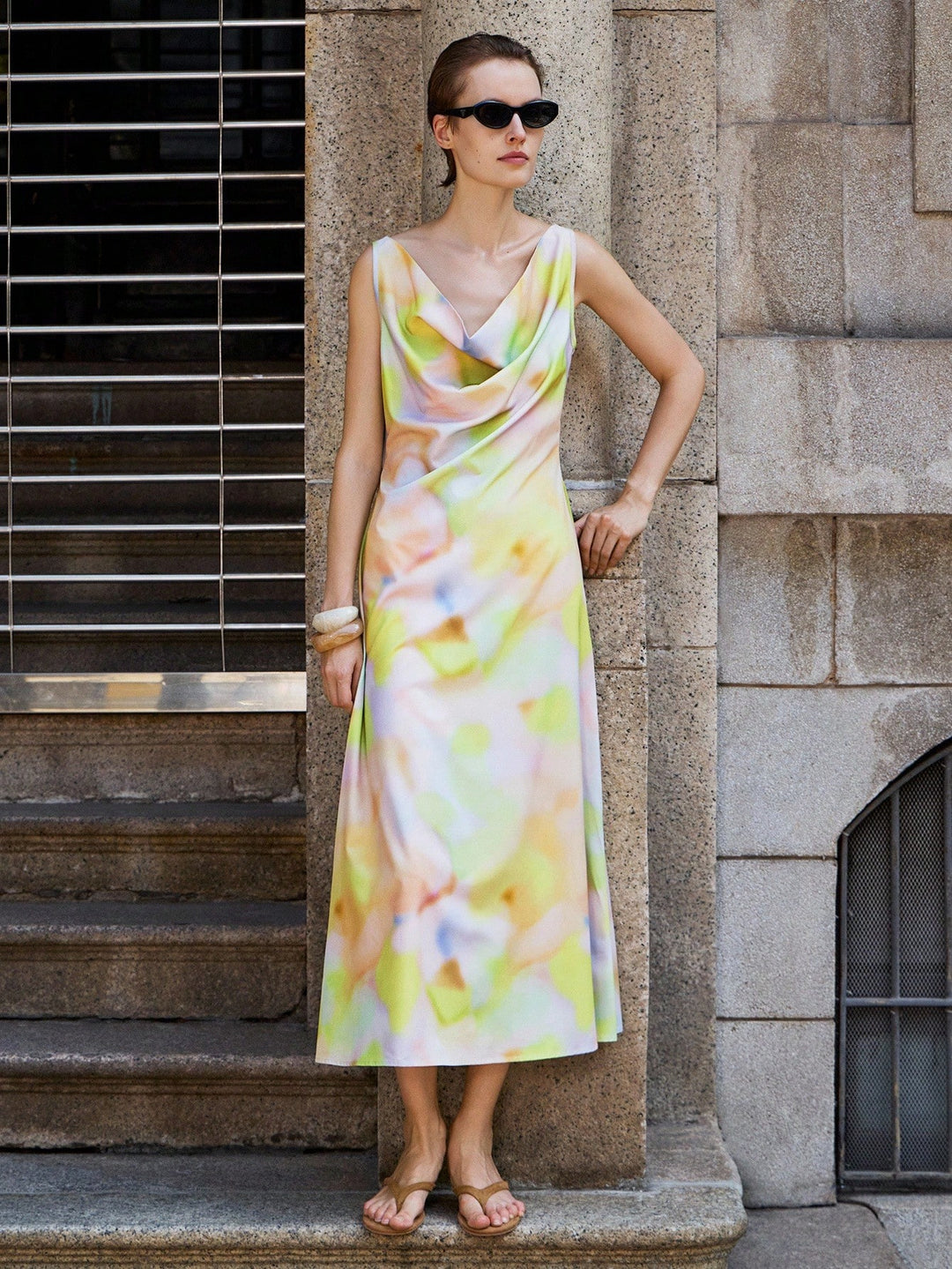 Rochie maxi SHEIN, mix culori