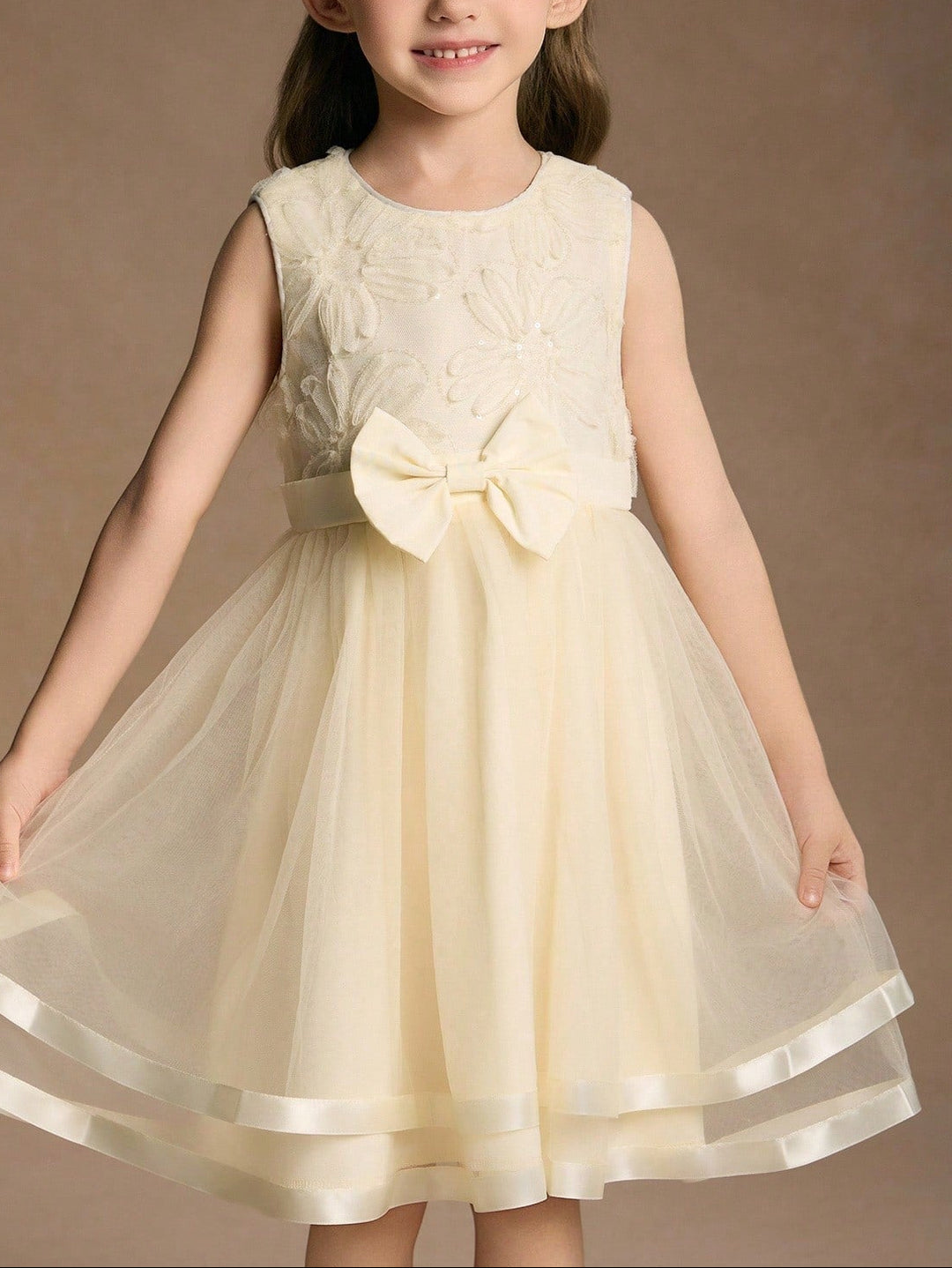 Cream Shein midi dress