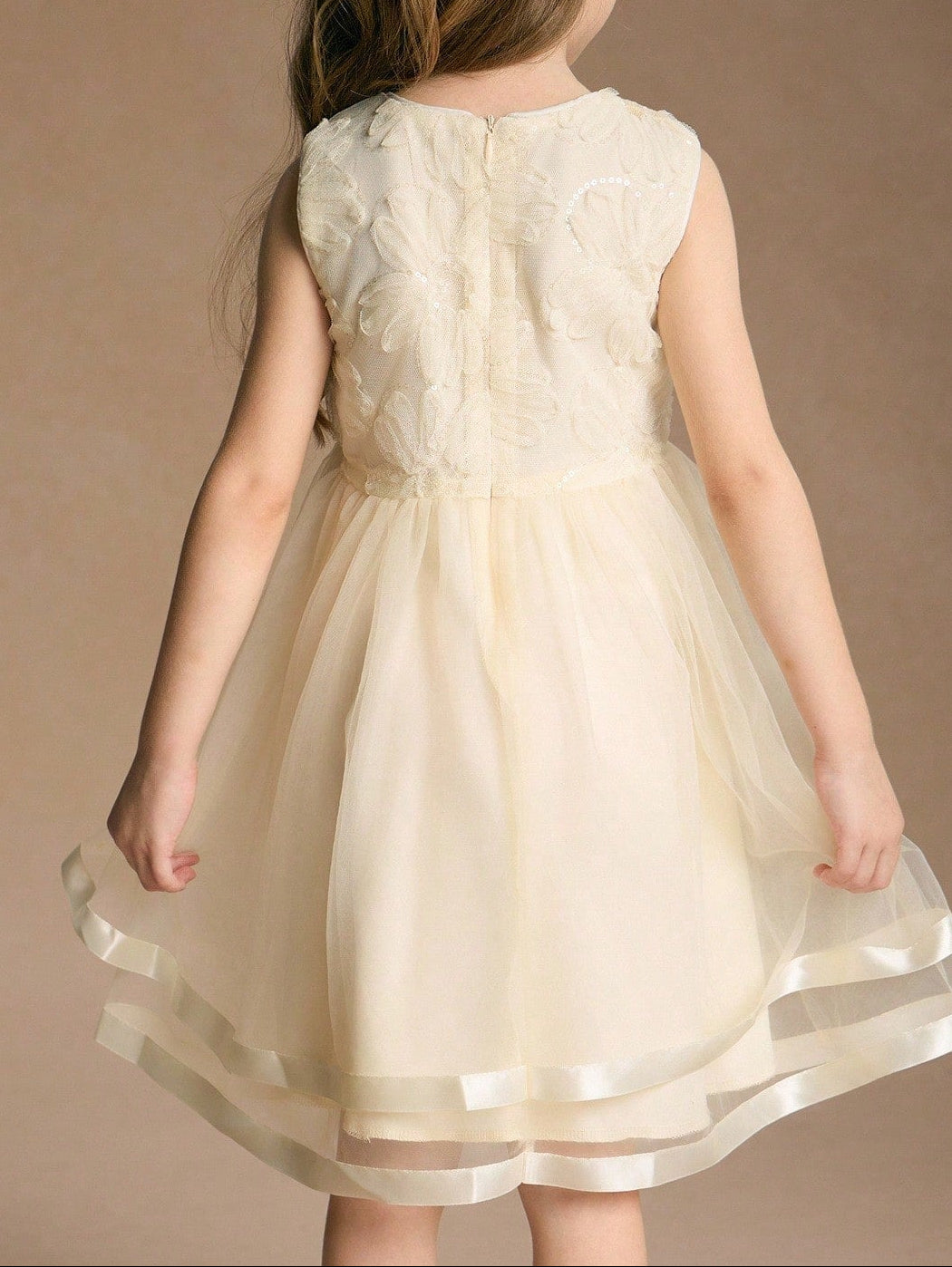 Cream Shein midi dress