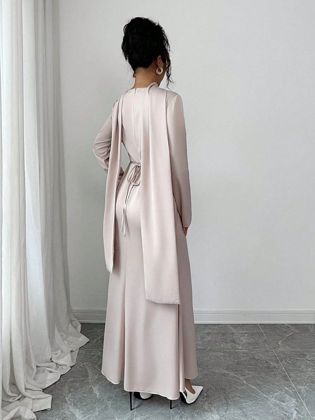 Rochie maxi SHEIN, auriu