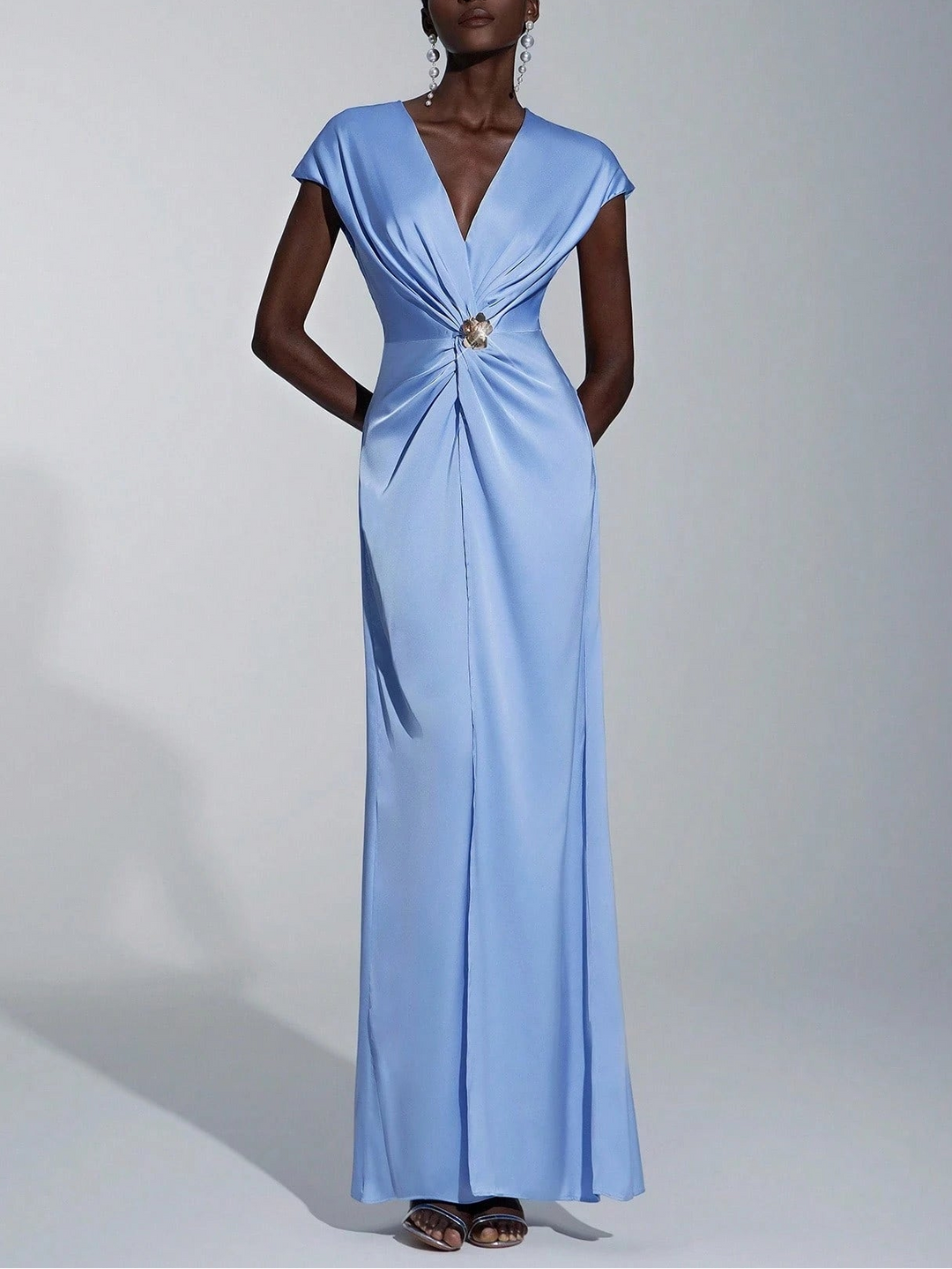Shein maxi ruha, kék