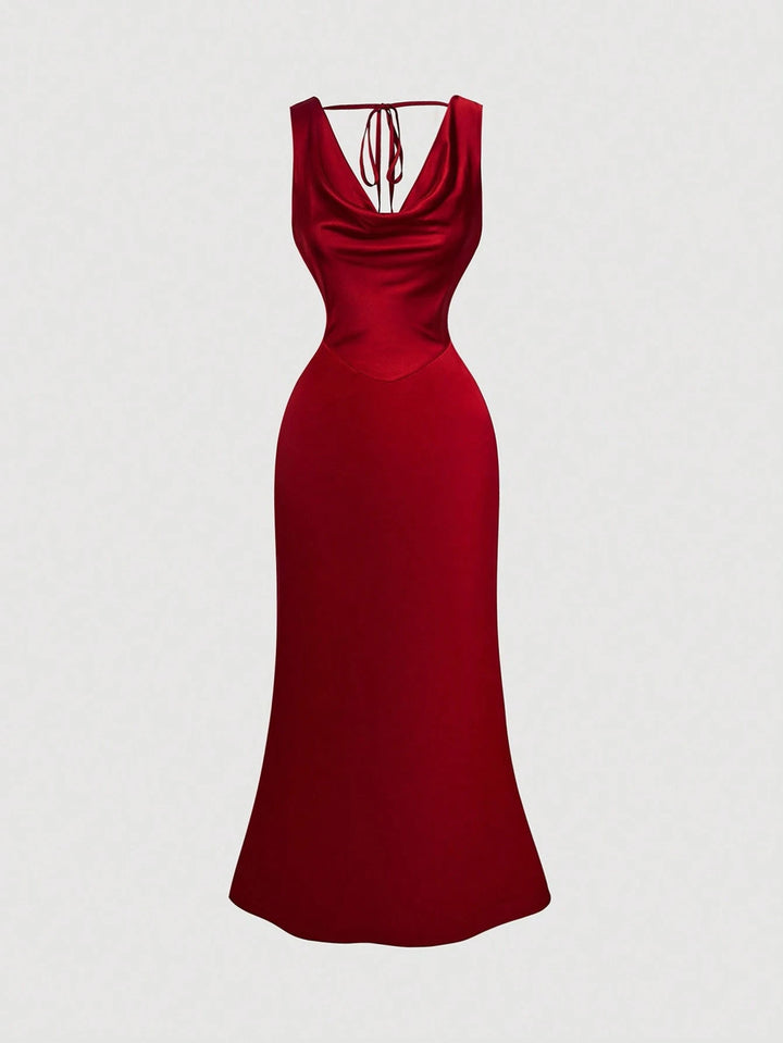 Rochie midi SHEIN, roșu