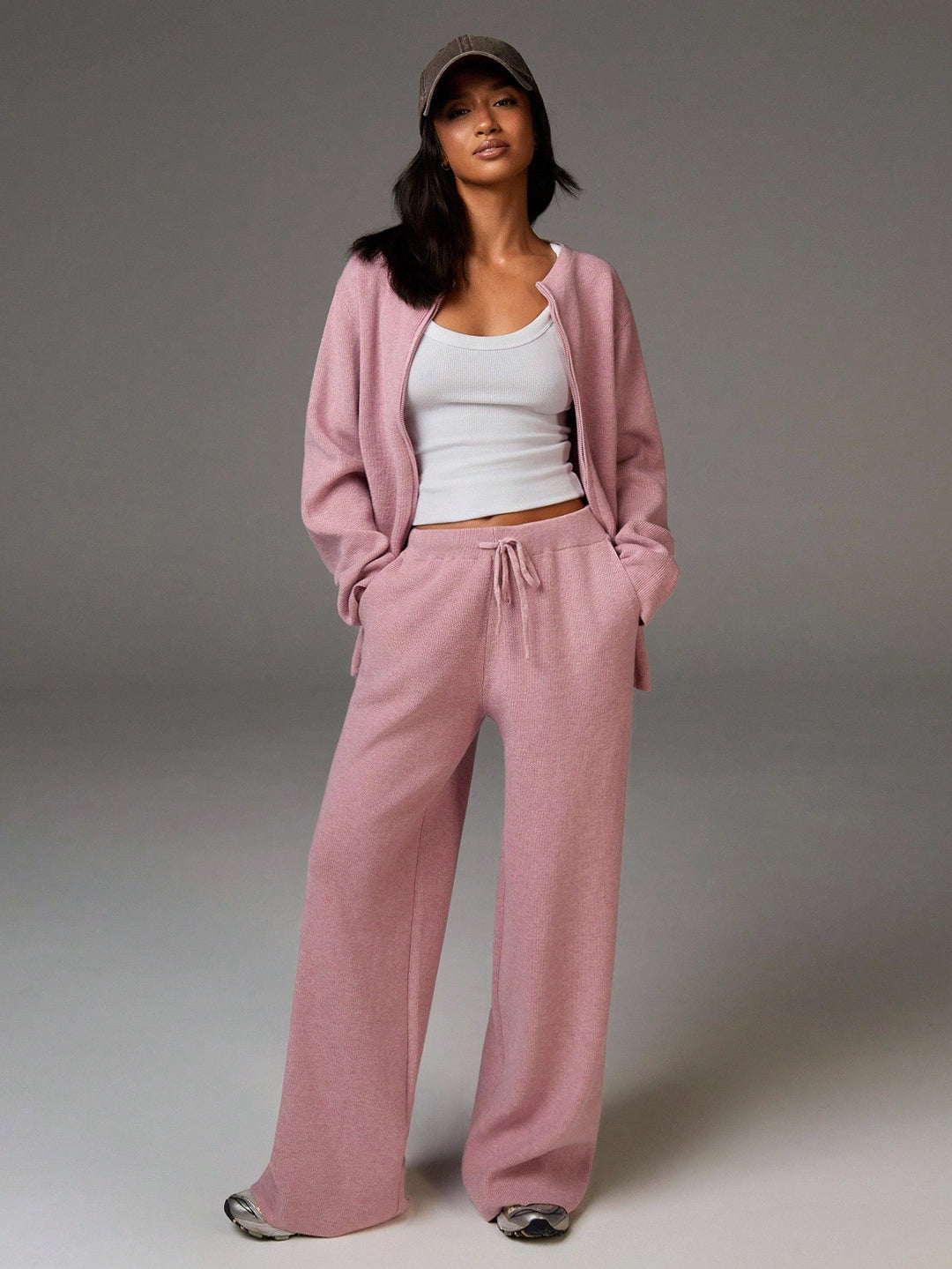 Pantaloni SHEIN, roz