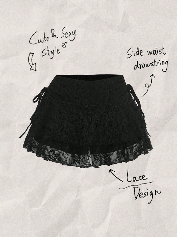 Fustă pantalon SHEIN, negru