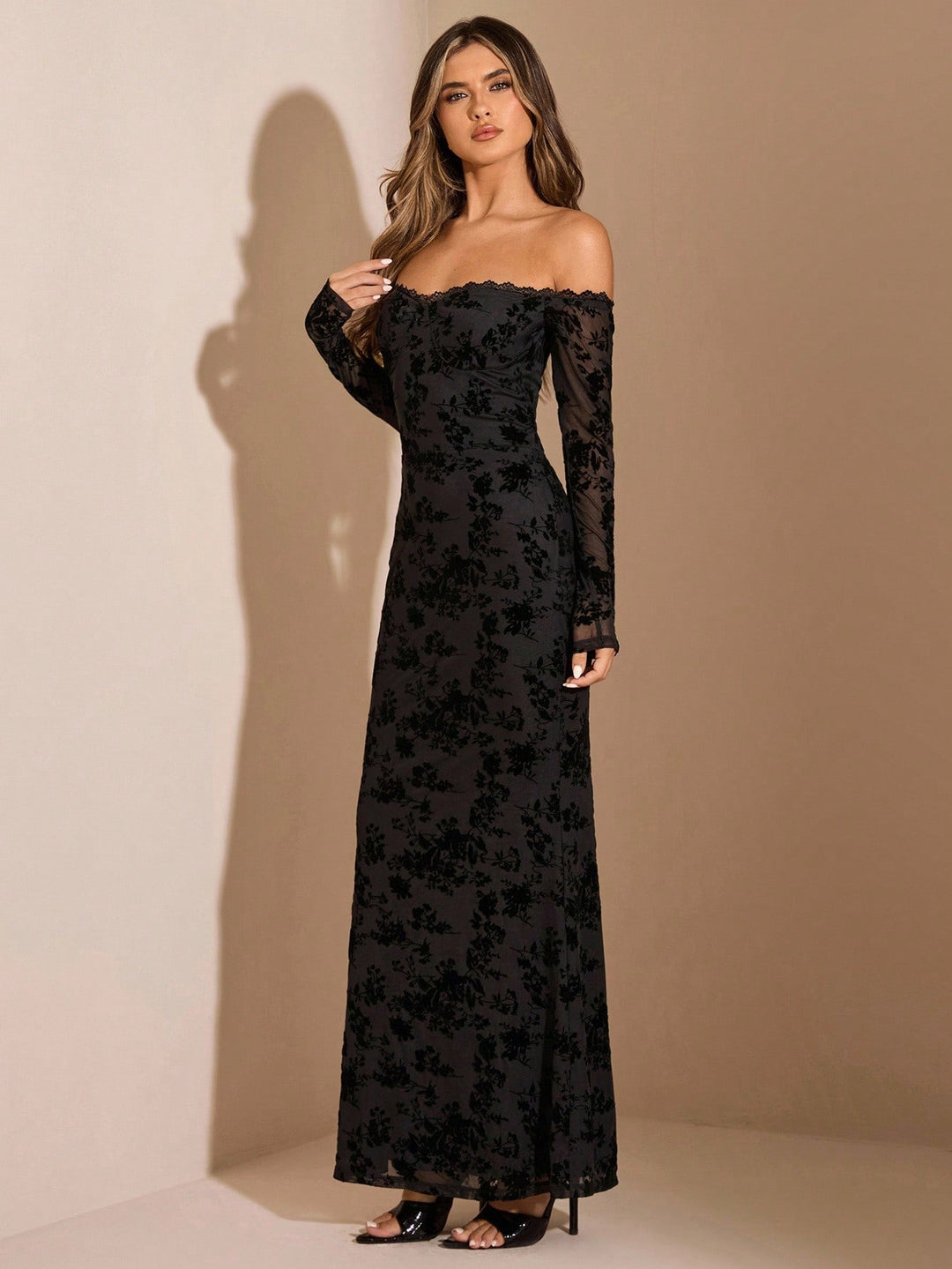 Rochie maxi SHEIN, negru