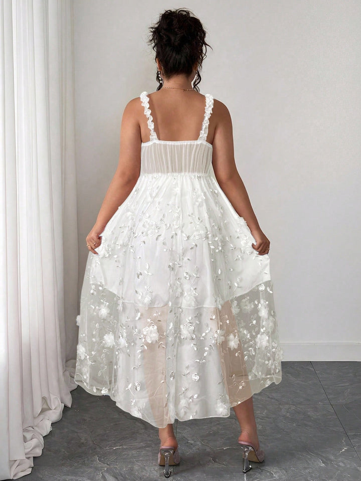 SHEIN maxi ruha, fehér