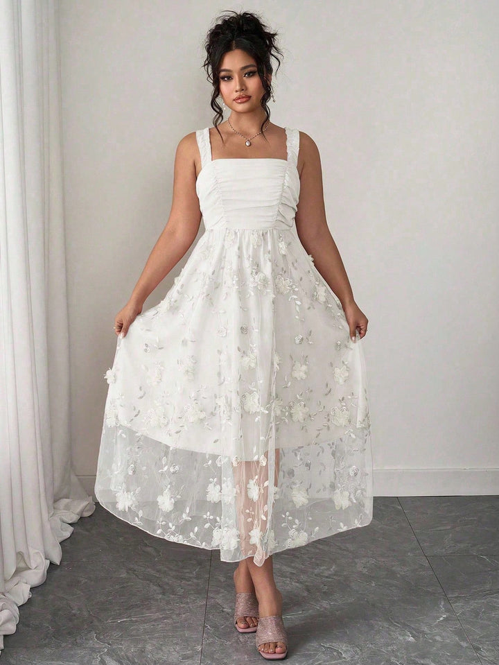 SHEIN maxi ruha, fehér
