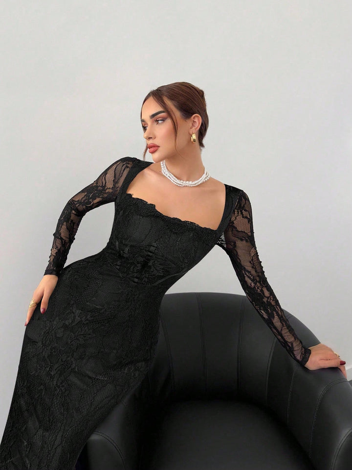 Rochie maxi SHEIN, negru