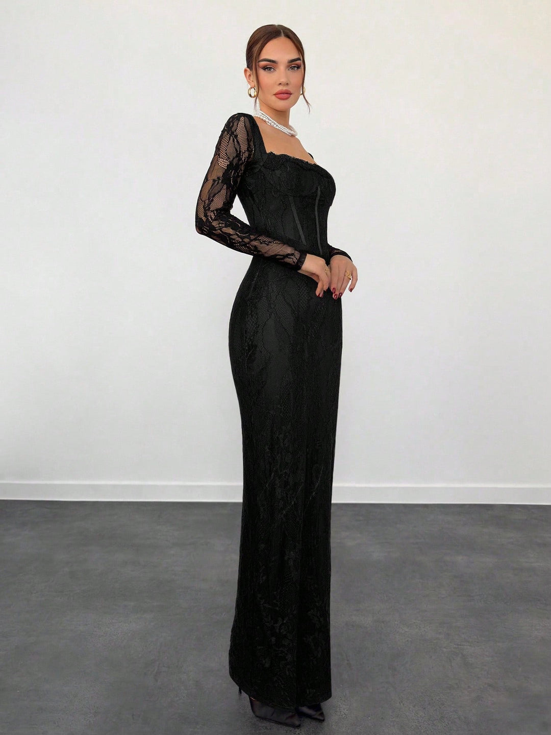 Rochie maxi SHEIN, negru