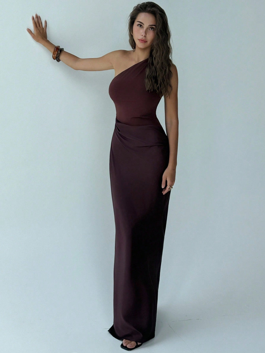 Rochie maxi SHEIN, maro