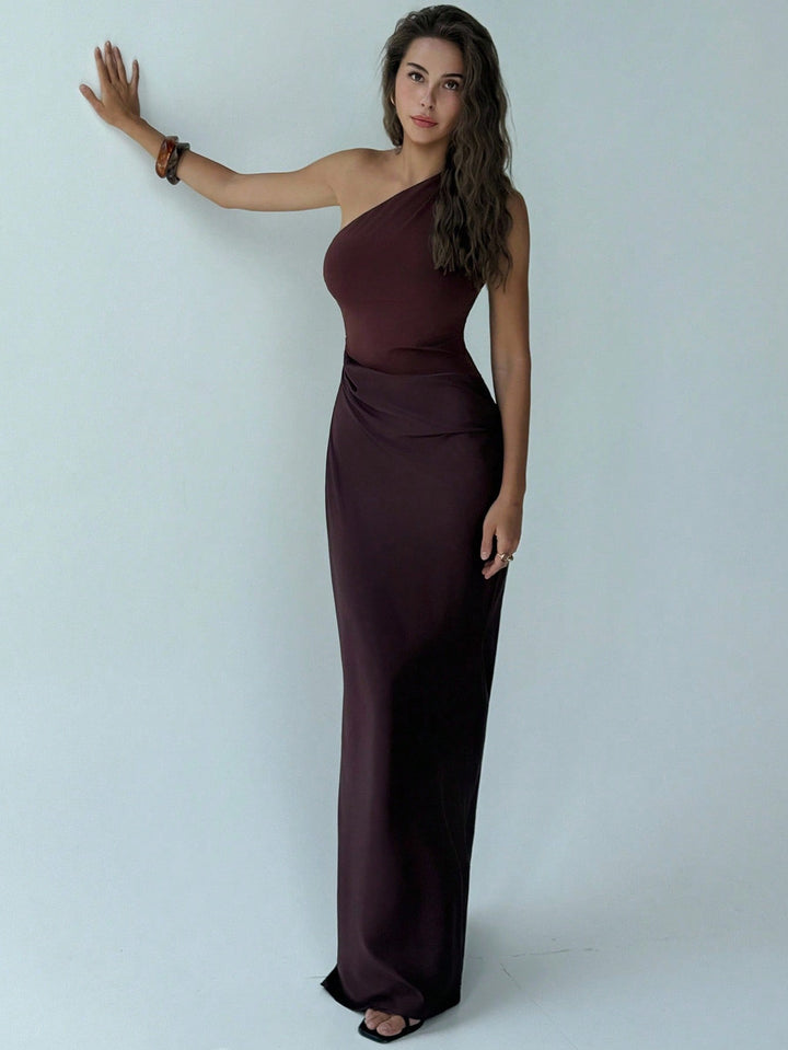 Rochie maxi SHEIN, maro