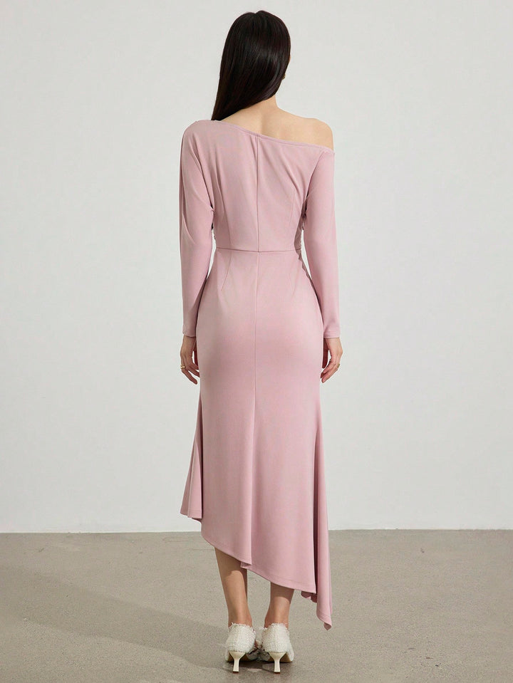 Rochie midi SHEIN, roz