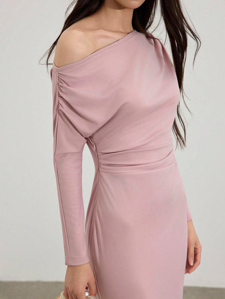 Rochie midi SHEIN, roz