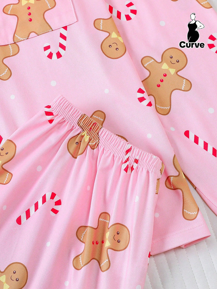 Set pijamale SHEIN, roz